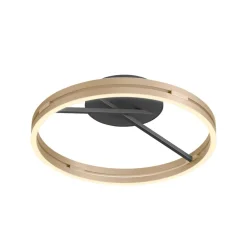 LED-loftlampe Loop messing/sort metal Ø 60 cm CCT^PURE Best