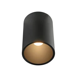 LED-loftlampe til badeværelset Point, sort Ø 6 cm, metal, IP44^PURE New