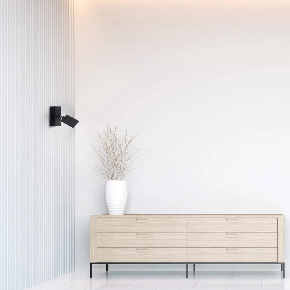 PURE Mira LED-væglampe med fjernbetjening CCT sort