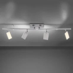 PURE Mira loftlampe 4 lk, fjernbetjening CCT, alu