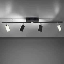 Mira loftlampe 4 lk, fjernbetjening CCT, sort^PURE Online