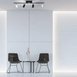 Mira loftlampe 4 lk, fjernbetjening CCT, sort^PURE Online