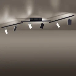 PURE Mira loftlampe 6 lk, fjernbetjening CCT, sort