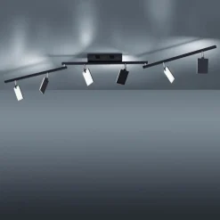 PURE Mira loftlampe 6 lk, fjernbetjening CCT, sort