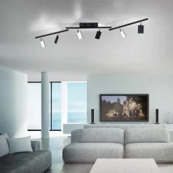 PURE Mira loftlampe 6 lk, fjernbetjening CCT, sort