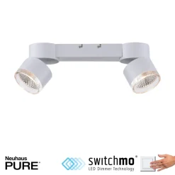 Nola LED-loftlampe, 2 lyskilder, hvid^PURE Clearance
