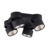 Nola LED-loftlampe, 4 lyskilder, sort^PURE Outlet