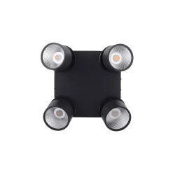 Nola LED-loftlampe, 4 lyskilder, sort^PURE Outlet