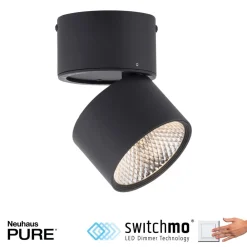 Nola LED-loftlampe, 1 lyskilde, sort^PURE Discount