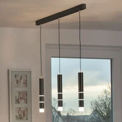 PURE Pendellamper>Vega LED-hængelampe, 3 cylindere, sort