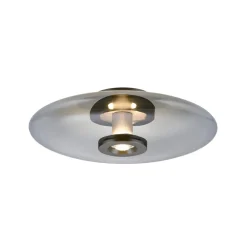 PURE Vitrum LED loftlampe, grå, glas/aluminium, Ø 45 cm