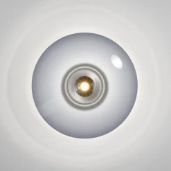 PURE Vitrum LED loftlampe, grå, glas/aluminium, Ø 45 cm