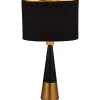 Pyramid bordlampe, sort, kobber^Searchlight New