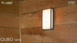 Qubo udendørs LED-væglampe, RGBW smart styring^LUTEC connect New