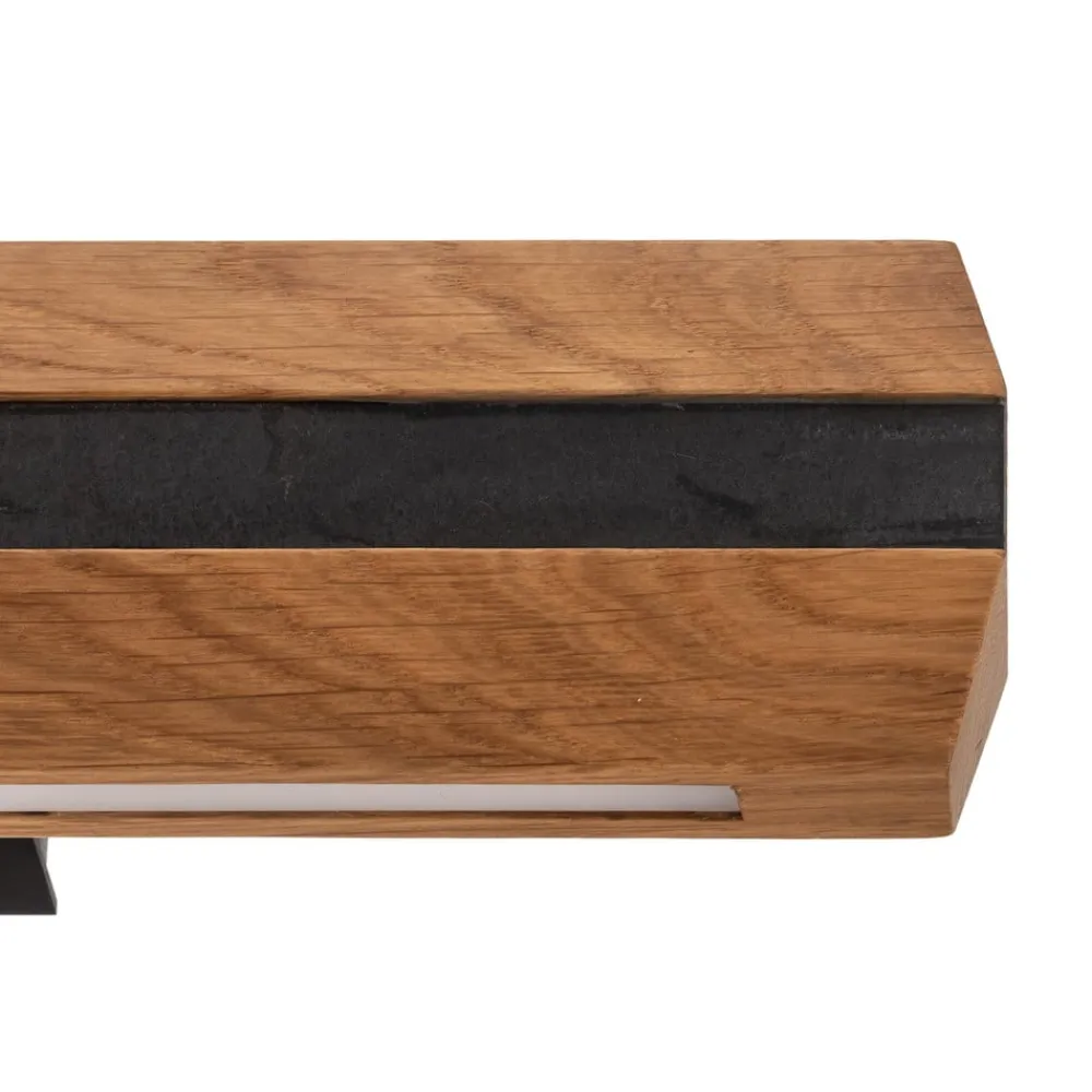 Quitani Elis LED-væglampe, eg/sort