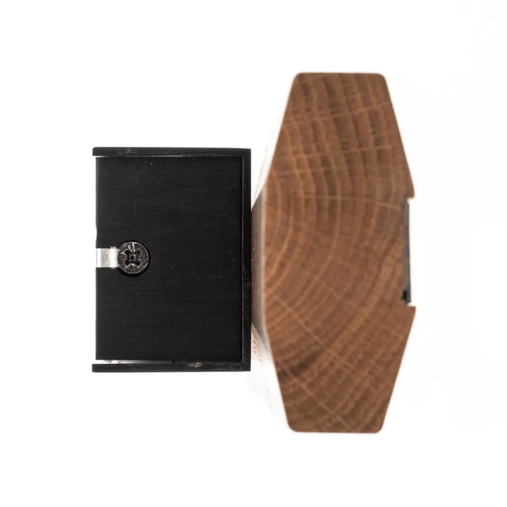 Quitani Elis LED-væglampe, eg/sort