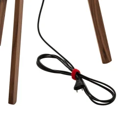 gulvlampe Reba, stativ, chintz hvid^Quitani New