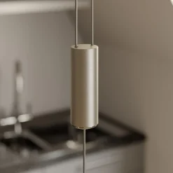 LED-pendel Lian, egetræ^Quitani New