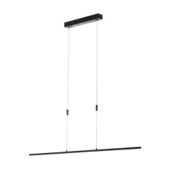 LED-pendel Tolu, sort, længde 118 cm^Quitani Best
