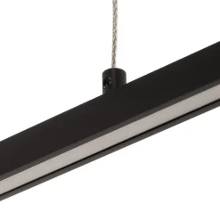 LED-pendel Tolu, sort, længde 118 cm^Quitani Best