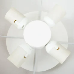 loftslampe Gala, Ø 50 cm, chintz, hvid, Ø 50 cm^Quitani Clearance