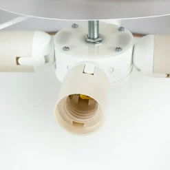 loftslampe Gala, Ø 50 cm, chintz, hvid, Ø 50 cm^Quitani Clearance