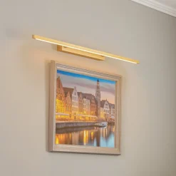 Quitani Væglamper>Talon LED-gallerilampe messing eloxal