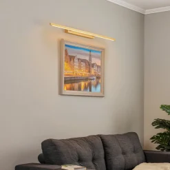 Quitani Væglamper>Talon LED-gallerilampe messing eloxal