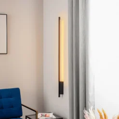 Quitani Væglamper|Væglamper>Talon LED-væglampe, mat sort anodisk