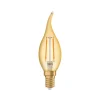 Radium Filament Pære>Essence Ambiente LED E14 2,5W vindstød guld