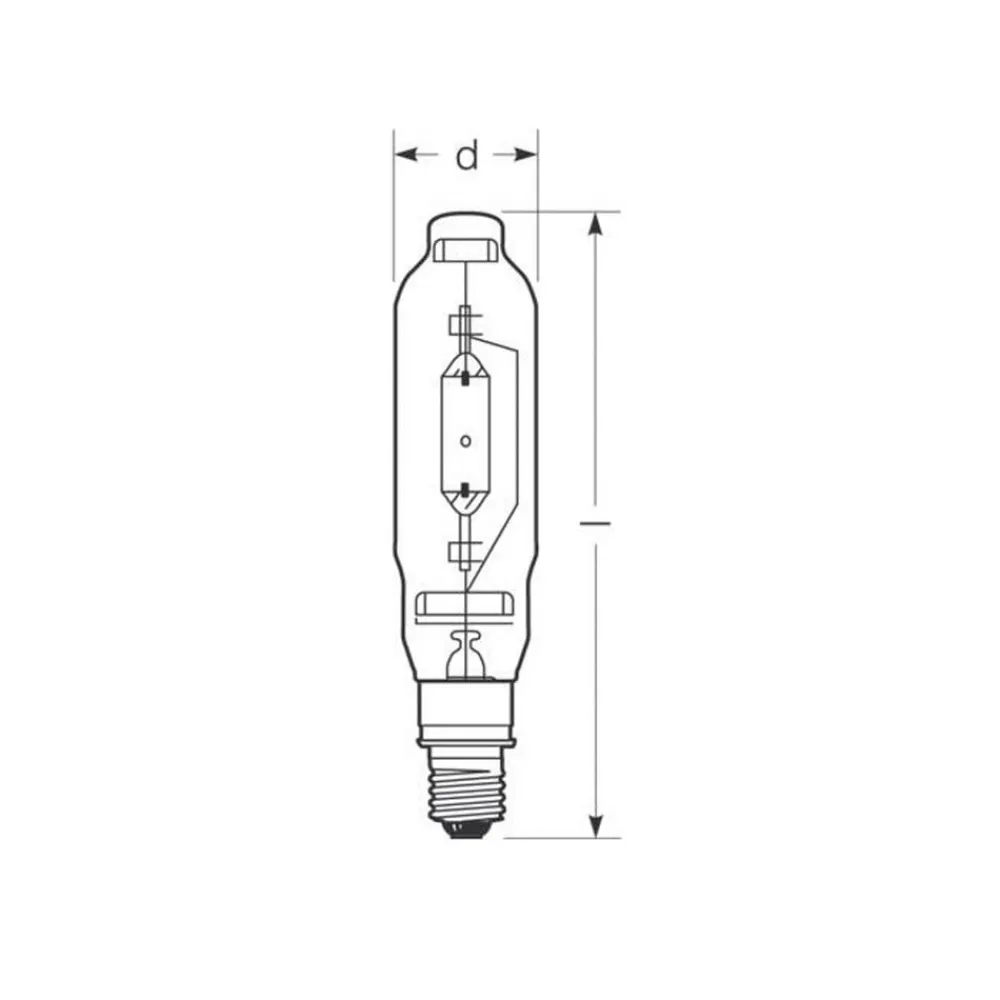 Radium Halogen-metaldamppære E40 2000W HRI-T N/I 4.300K