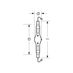 Radium Metal-Damppærer>Halogen-metaldamppære K12s 2080W HRI-TS D/S/ECG