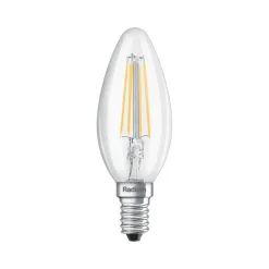 Radium Filament Pære>LED kertepære Essence, glødetråd, E14 4W, 827, 470lm