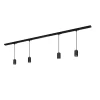 Briloner Skinnesystem>RAIL 230 V skinnesystem, sort, 4 ophæng, længde 1,5 m