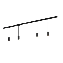 Briloner Skinnesystem>RAIL 230 V skinnesystem, sort, 4 ophæng, længde 1,5 m