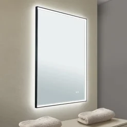 ORION Møbel Og Interiør>Ramme LED-spejl, 70 x 90 cm, CCT, antidug, dæmpbar