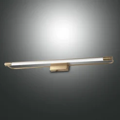 Fabas Luce Rapallo LED-væglampe, messing, IP44, 60 cm