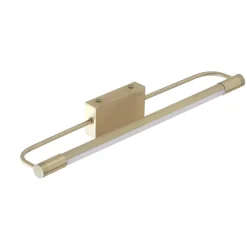 Fabas Luce Rapallo LED-væglampe, messing, IP44, 40 cm