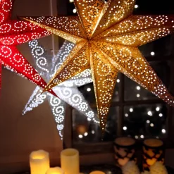 STAR TRADING Rød papirstjerne 