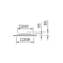 Regent Dæmpbar Office indbygningslampe 62,1 cm 34W 4.000K^Regent Lighting Online