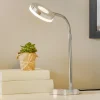 Reality Leuchten Arbejdsrum/Kontor|Bordlamper>Rennes LED-bordlampe, kromfarvet, højde 40 cm