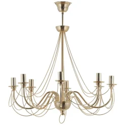 Domiluce Retro - guldskinnende lysekrone