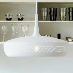 UMAGE Retro pendellampe Clava Dine, hvid