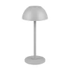 Ricardo LED genopladelig bordlampe, grå, højde 30 cm, plast^Reality Leuchten Sale
