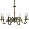 Searchlight Lysekroner>Richmond lysekrone, antik messing, 8 lyskilder