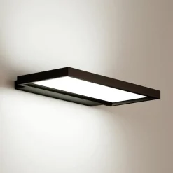 Arcchio Rick væglampe til kontor, sort, universalhvid