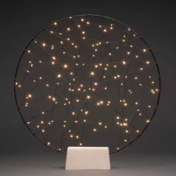 Ring indendørs LED-dekorationslampe, metalsilhuet^Konstsmide Christmas Clearance