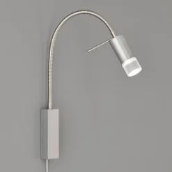 FISCHER & HONSEL Væglamper>River LED-væglampe, flexarm, skærm med glas