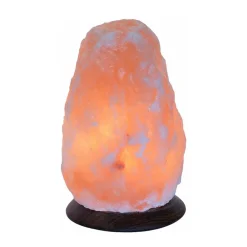 Wagner Life Bordlamper>Rock saltlampe med sokkel, 1,5-2 kg, ravgul