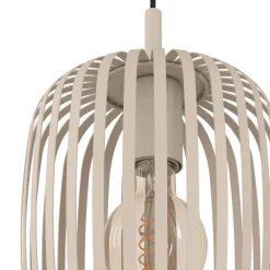 EGLO Romazzina hængelampe, Ø 46 cm, sandfarvet, 3 lyskilder, stål